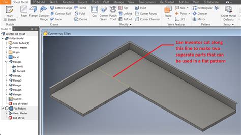 how to flatten a sheet metal part in inventor|inventor flatten curved surfaces.